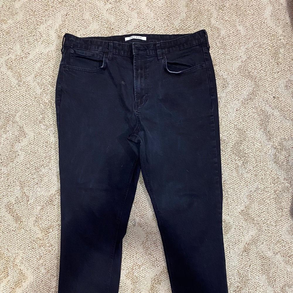 36x32 Slim Black Jeans